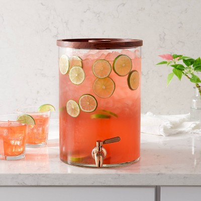 2gal Glass Modern Beverage Dispenser - Threshold&#8482;