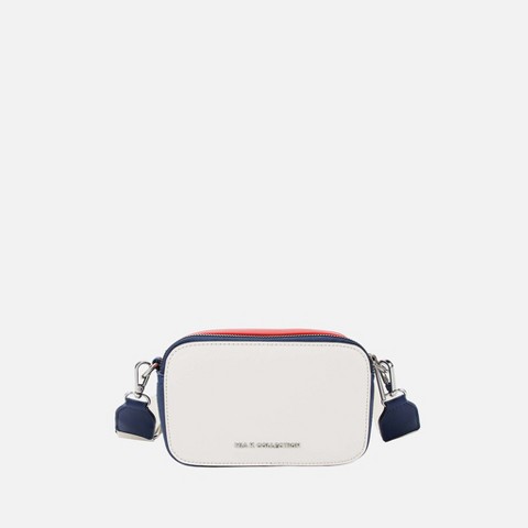 MKF Collection Crossbody Bag Colorblock Design, Avielle | MKF Collection by Mia K - White Navy