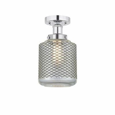 Stanton - 1 Light Semi-Flush Mount In Industrial Style-9.75 Inches Tall and 6 Inches Wide