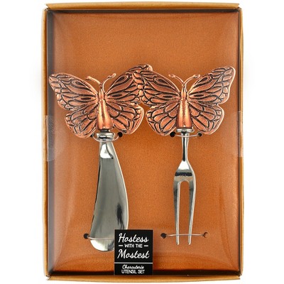 Pavilion Gift Company Butterflies - Charcuterie 2 Piece Utensil Set - Kitchen Utensil Sets — фото 6