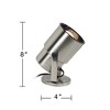 Pro Track Staccato Set of 4 Small Uplighting Indoor Accent Spot-Lights Adjustable Plug-In Floor Plant Home Decorative Brushed Nickel Finish 8" High - 4 of 4