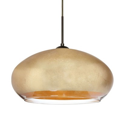 Besa Lighting Brio 14 1 - Light Pendant in  Bronze