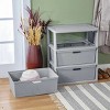 Wide 3 Drawer Cross-Weave Tower Cement - 4 of 4
