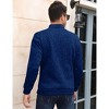BLUEMING Men's Marled Knit Fleeced Sweatshirts Henley Neck Tops Warm Knitted Winter Thermal Sweat Shirts Button Mens Pullovers - 2 of 4