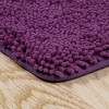 2-Piece Memory Foam Bathroom Set with Chenille Shag Top and Non-Slip Base by Lavish Home - 2 of 4