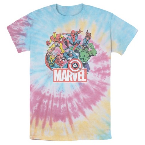 marvel tie dye shirt