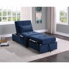 COWLOWN Modern Lift-Top Storage Bench with Pull-Out Bed, Velvet Tufted Multi-Functional Furniture - 2 of 4
