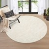Solid Texture Area Rugs Washable Modern Accent Carpet with Non-Slip Backing - 2 of 4
