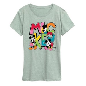 Women's - Disney - Mickey Type Short Sleeve Graphic T-Shirt - 1 of 3