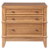 Whisen Wood Farmhouse Nightstand with 3 Drawers - 3 of 4