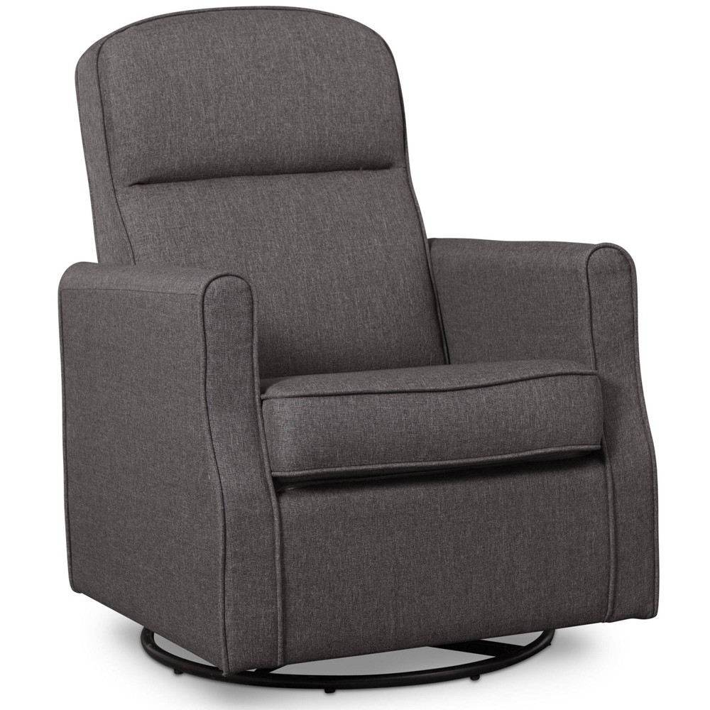 Photos - Rocking Chair Delta Children Blair Slim Nursery Glider Swivel Rocker Chair - Charcoal