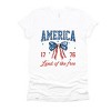 Simply Sage Market America Land of the Free Coquette Short Sleeve Tee - 2 of 4