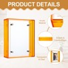 Unique Bargains Acrylic Wall Tabletop Display Floating Single Image Frame - 3 of 4
