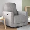 Baby Relax Wendi Swivel Chair with USB - Light Gray Linen - 2 of 4