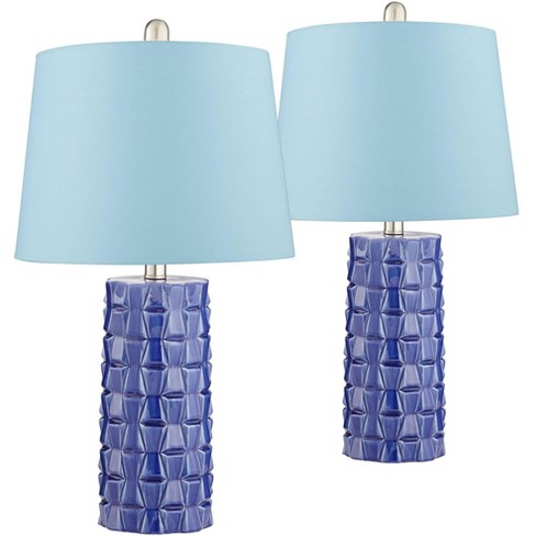 Blue table sale lamps bedroom