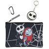 Disney Nightmare Before Christmas Jack Skellington 5 Pc Backpack Set With Lunch Box Pencil Case Carabiner And Keychain Black - 4 of 4