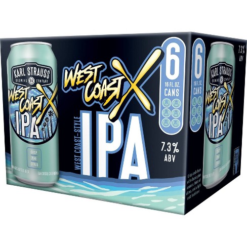 Karl Strauss Tower X West Coast Ipa - 6pk/16 Fl Oz Cans : Target