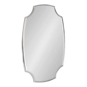 20" x 30" Jovanna Scallop Mirror Silver - Kate & Laurel All Things Decor