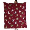 Christmas Flannel Blanket Cat and Dog Decor Ultra Soft Cozy Throw Blankets Home Sofa Couch Bed Christmas Gift. - 4 of 4