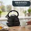 Luminuxe Whistling Tea Kettle, 3qt Stainless Steel Stove Top Kettle with Cool-Touch Handle, Durable, Fast Boil Tea Pot for Gas or Electric Stove - 4 of 4