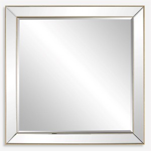 Uttermost Lytton Gold Square Mirror - 1 of 4