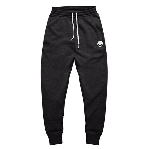 Dalix Alien Embroidered Fleece Jogger Cuff Sweatpant Sweats Soft Warm Cute Womens - 1 of 4