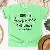 Simply Sage Market I Run On Kisses And Chaos Garment Dyed Tee - 3 of 4