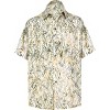 LA LEELA Men's Button Down Short Sleeves Casual Hawaiian Shirt Beach Aloha Party Summer Holidays Vacation Shirts For Mens - 4 of 4