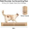 FUKUMARU Cat Scratching Post, 35 x 4.5 Inch Cat Wall Furniture, Rubber Wood Wall Mounted Cat Scratcher Posts - 2 of 3