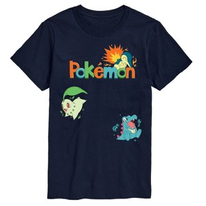 Men's - Pokémon - Gen 2 Starters Short Sleeve Graphic T-Shirt - 1 of 4
