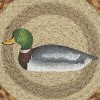 Earth Rugs Harry W. Smith Nature-Inspired Jute Trivet – 10" Round Mallard Duck Design - 3 of 3