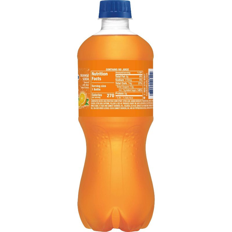 Sunkist Orange Soda - 20 fl oz Bottles, 3 of 6