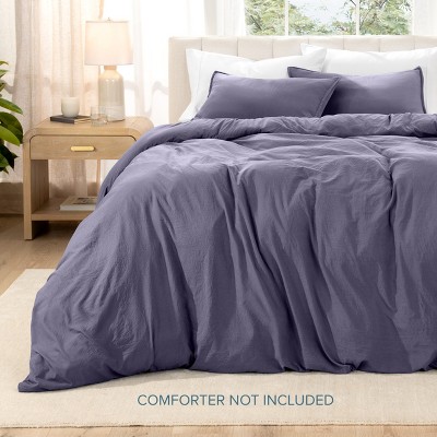 Dusty Purple Full Microfiber Duvet Cover and Sham Set