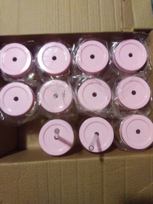 12 Pack I Do Crew Bachelorette Party Cups with Lids, Pink Bridal Shower Mason  Jar Gifts (18 oz) 