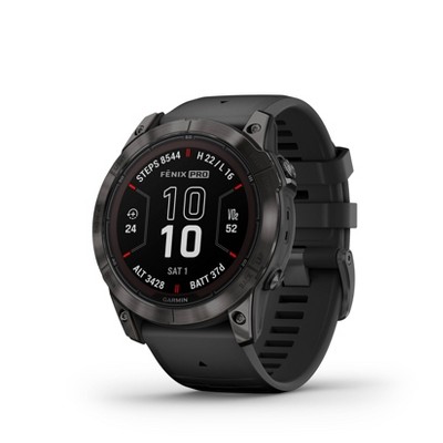 Garmin Fenix 7X Pro Saphiro Solar Titanium Gris con Correa Gris