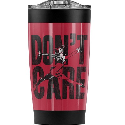 JLA Don't Care Steel Tumbler 20oz Coffee Travel Mug