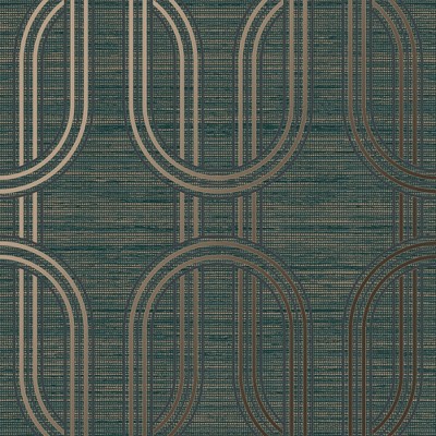 Indulgent Geo Emerald Wallpaper