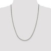 Black Bow Jewelry 3.5mm Rhodium-plated Sterling Silver Solid Curb Chain Necklace - 3 of 4
