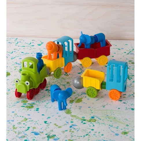 Chunky Animal Train With Magnetic Connectors For Kids Indoor Play
