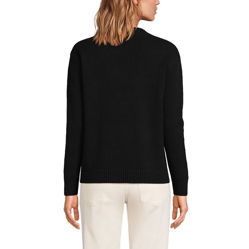 Lands' End Women's Cashmere Easy Fit Crew Neck Sweater, 2 of 6