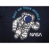 NASA Out Of This World Astronaut Youth Boys Navy Blue Graphic T-Shirt - 2 of 2