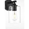 Elegant Lighting Mayson 1 light Black and Clear Bath Sconce - 4 of 4