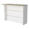 NicBex 3 Drawers Kitchen Island Cart with 1 Flexible Cabinet and 2 Shelves,Kitchen Island with Storage,Island Table for Kitchen - 2 of 4