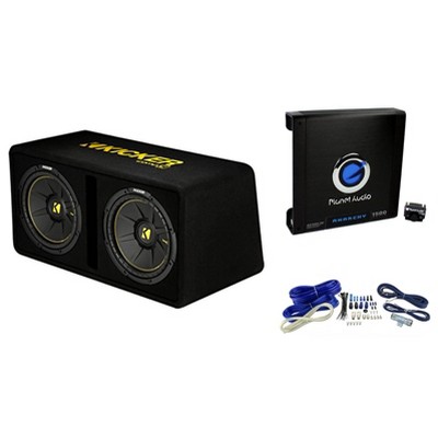 dual 10 inch subwoofer with built in amp installation