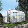Walk-in Greenhouse Doors and Roof Windows Vent, Large Sun House for Garden Backyard Plant Garden Hot House - 3 of 4