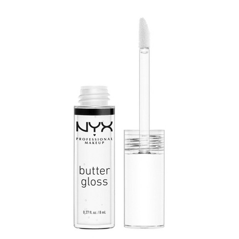 Nyx Professional Butter Non-sticky Lip Gloss - 54 New Clear - 0.27 Fl Oz : Target
