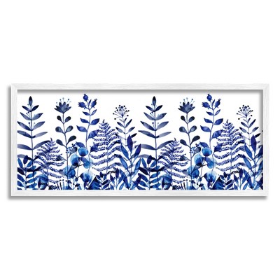 Stupell Industries Blue Sprouting Botanical Herbs Framed Giclee