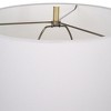 Uttermost Ruse Whitewashed Table Lamp – Textured Resin Base with Brushed Brass Accents, 16"x16"x30" - 4 of 4