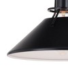 Vaxcel Canton 1 - Light Semi-Flush Mount in  Black/Matte White - 3 of 4