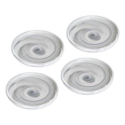 C&F Home Agate Ware Swirl Design Stoneware Salad Plate Set of 4